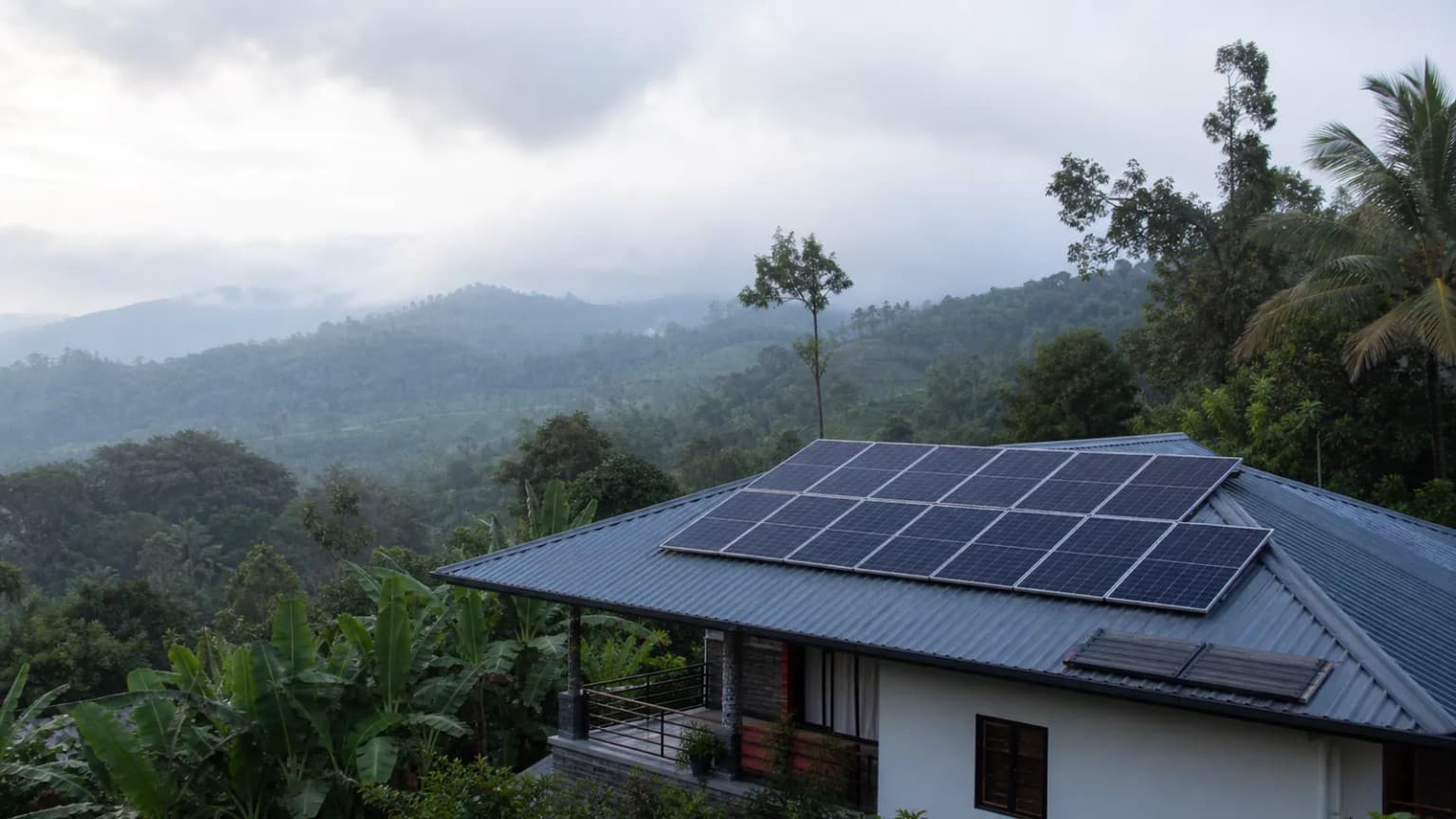 Solar PV array and mounting application